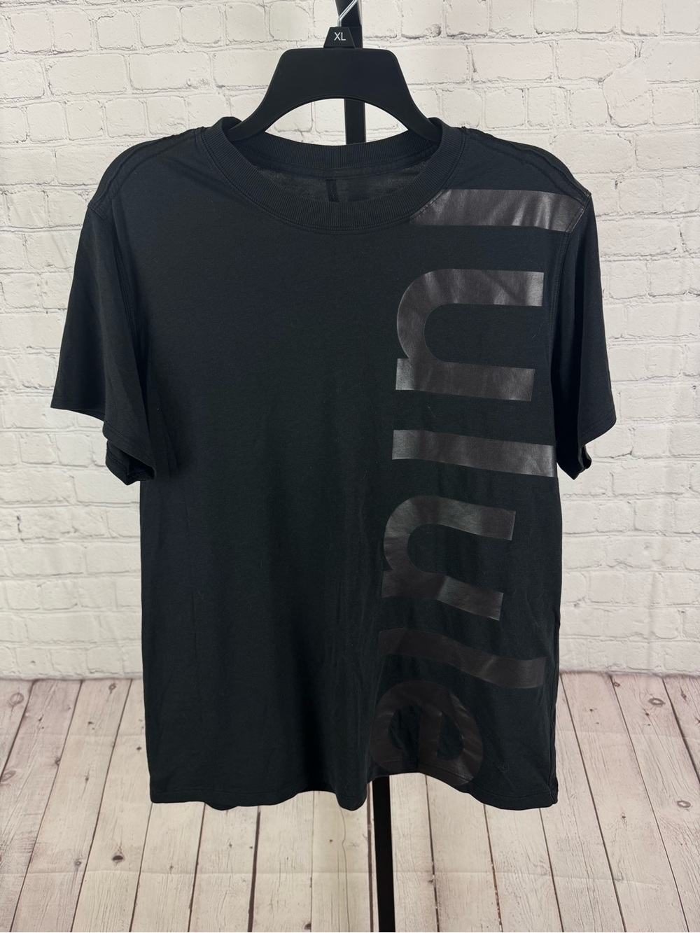 Lululemon All Yours Short Sleeve Graphic Tee Black No Size Tag (See Measurement)